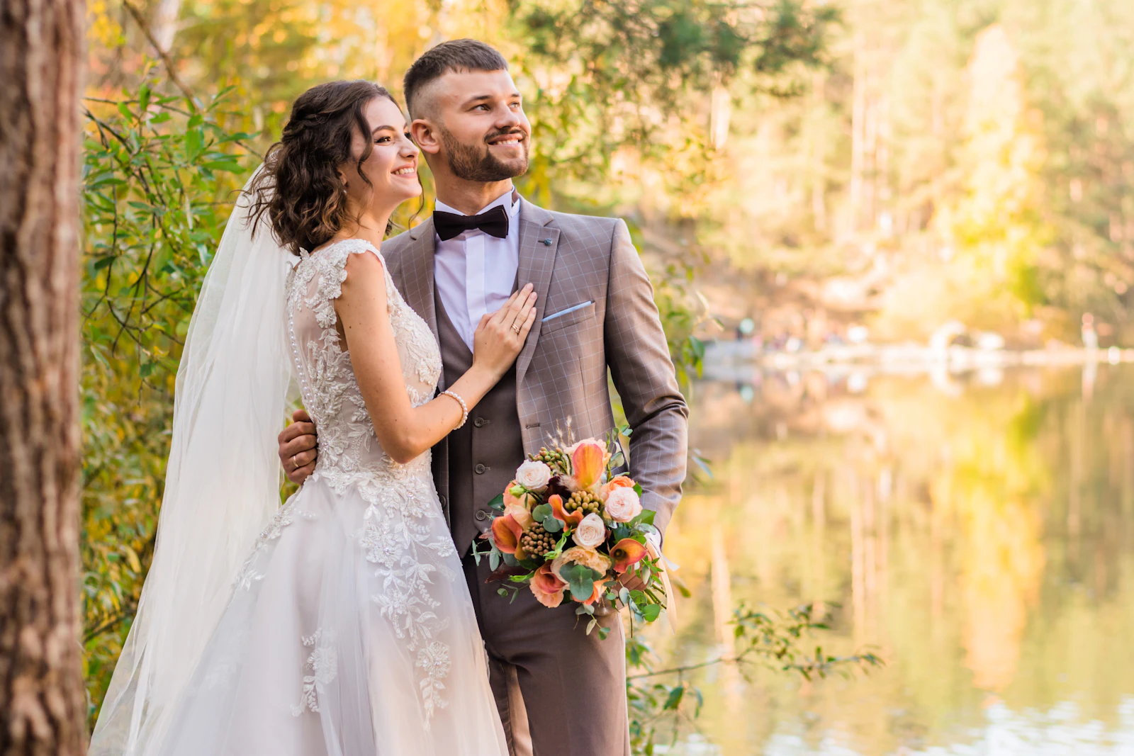 Bride seated near window light before ceremony