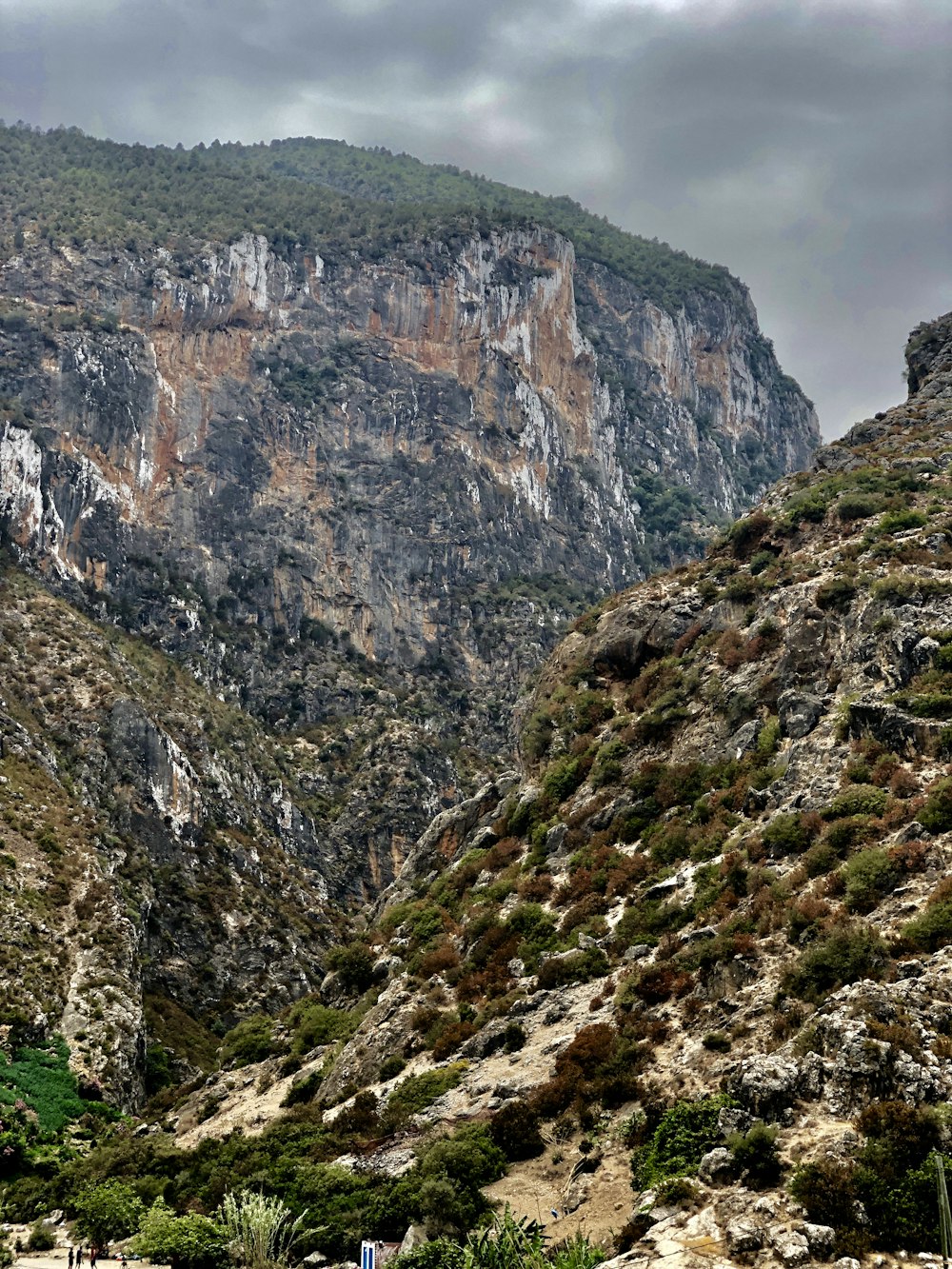 green and brown mountain under white sky during daytime