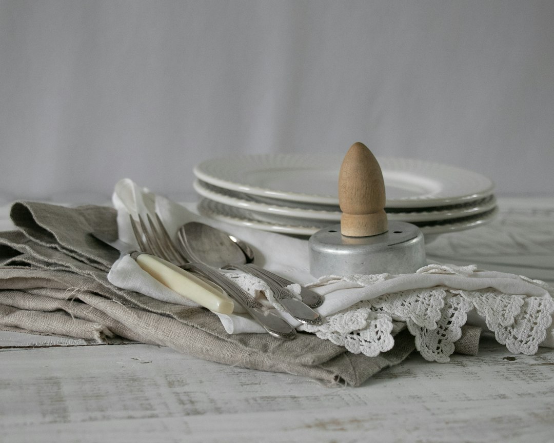 sequin tablecloth stack