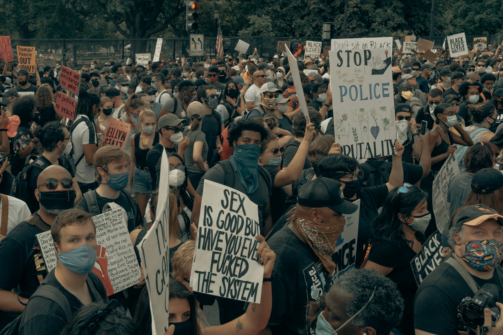 A Black Lives Matter protest in Charlotte, North Carolina, last June (Clay Banks via Unsplash)