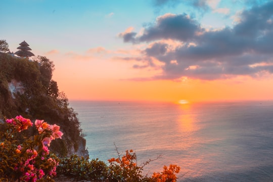 green trees near body of water during sunset in Uluwatu Indonesia