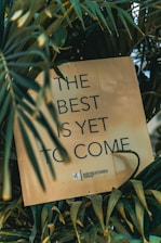 The best is yet to come book which implied the best package which is the premium package