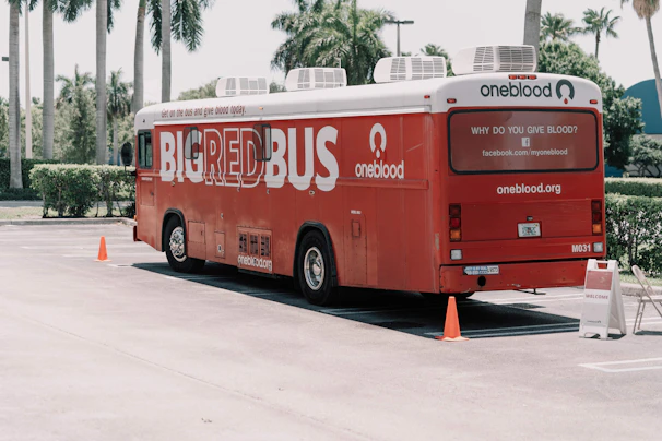 red and white coca cola bus on road during daytime