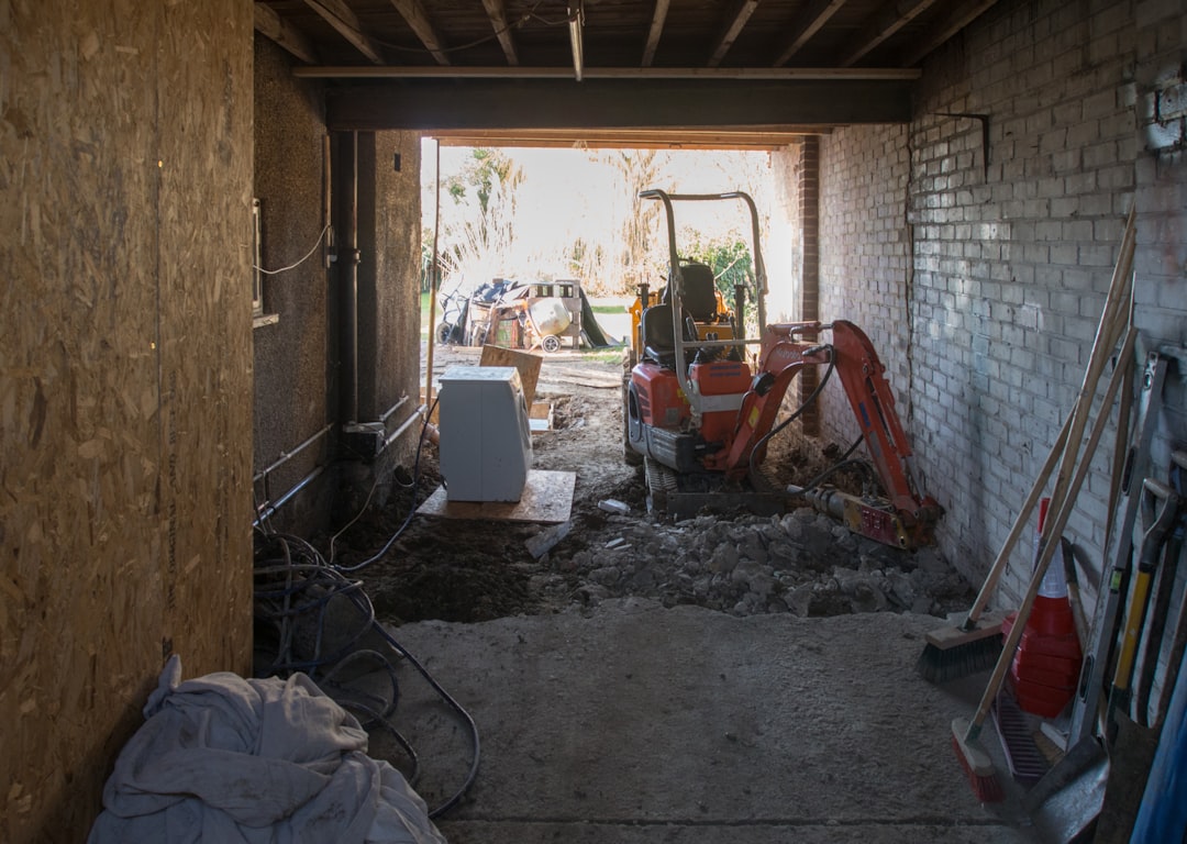 JCB machinery being used in home construction