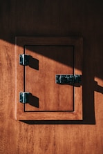 black and silver door lock