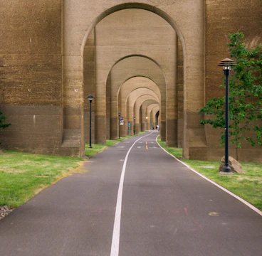 Abstract representation of strategic pathways from concept to market.