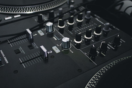 black and silver Pioneer mixer