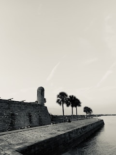 Historic Spanish fortifications on Mancera Island seen from the water during the tour.