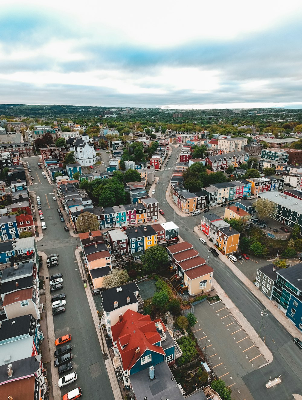 aerial view of city buildings during daytime