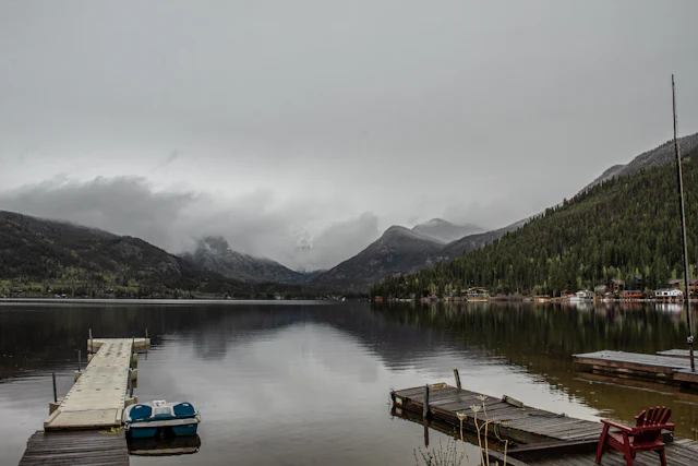 Sailing Grand Lake — 265 feet deep, crystal-clear all summer