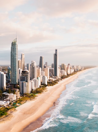 high rise buildings near sea during daytime