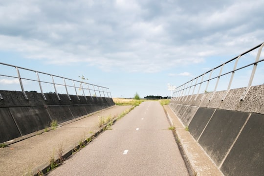 gray concrete road under gray sky in Haarlem Netherlands