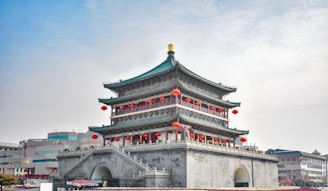 white and brown concrete building under white sky during daytime