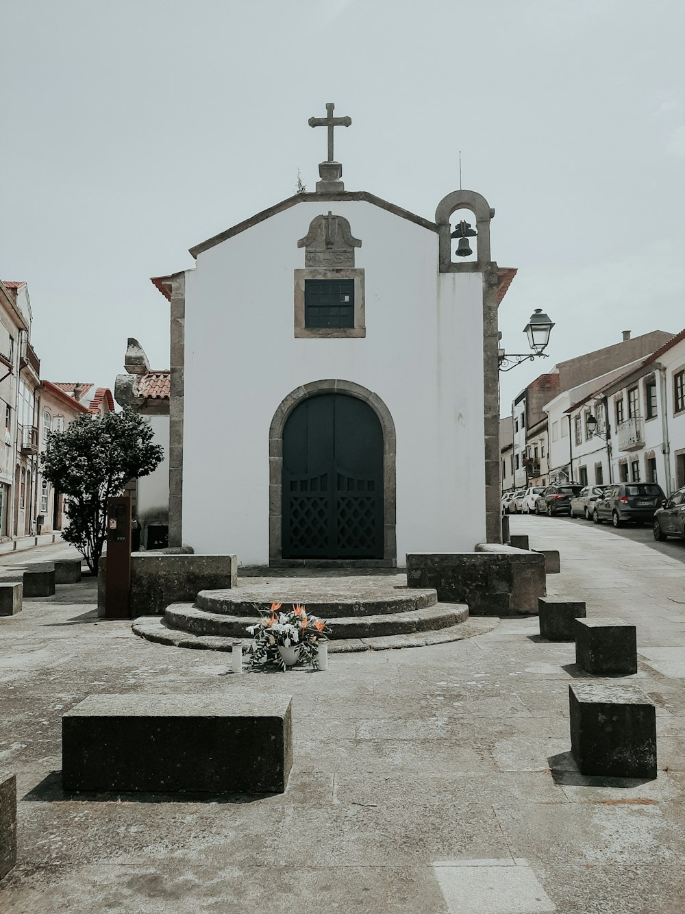 white and brown concrete church