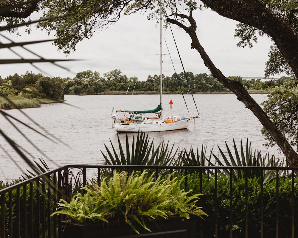 white boat on body of water during daytime