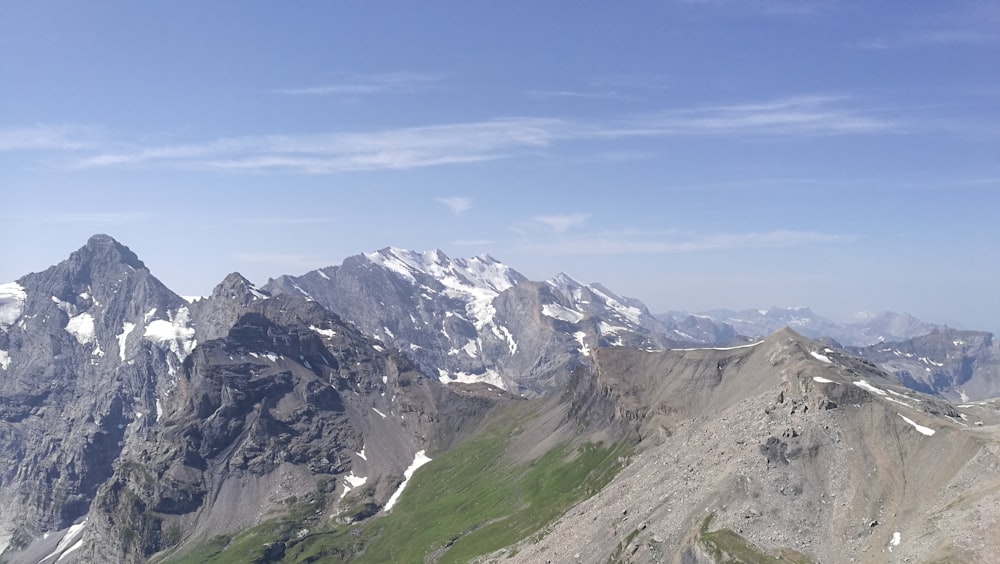 green and white mountains under blue sky during daytime