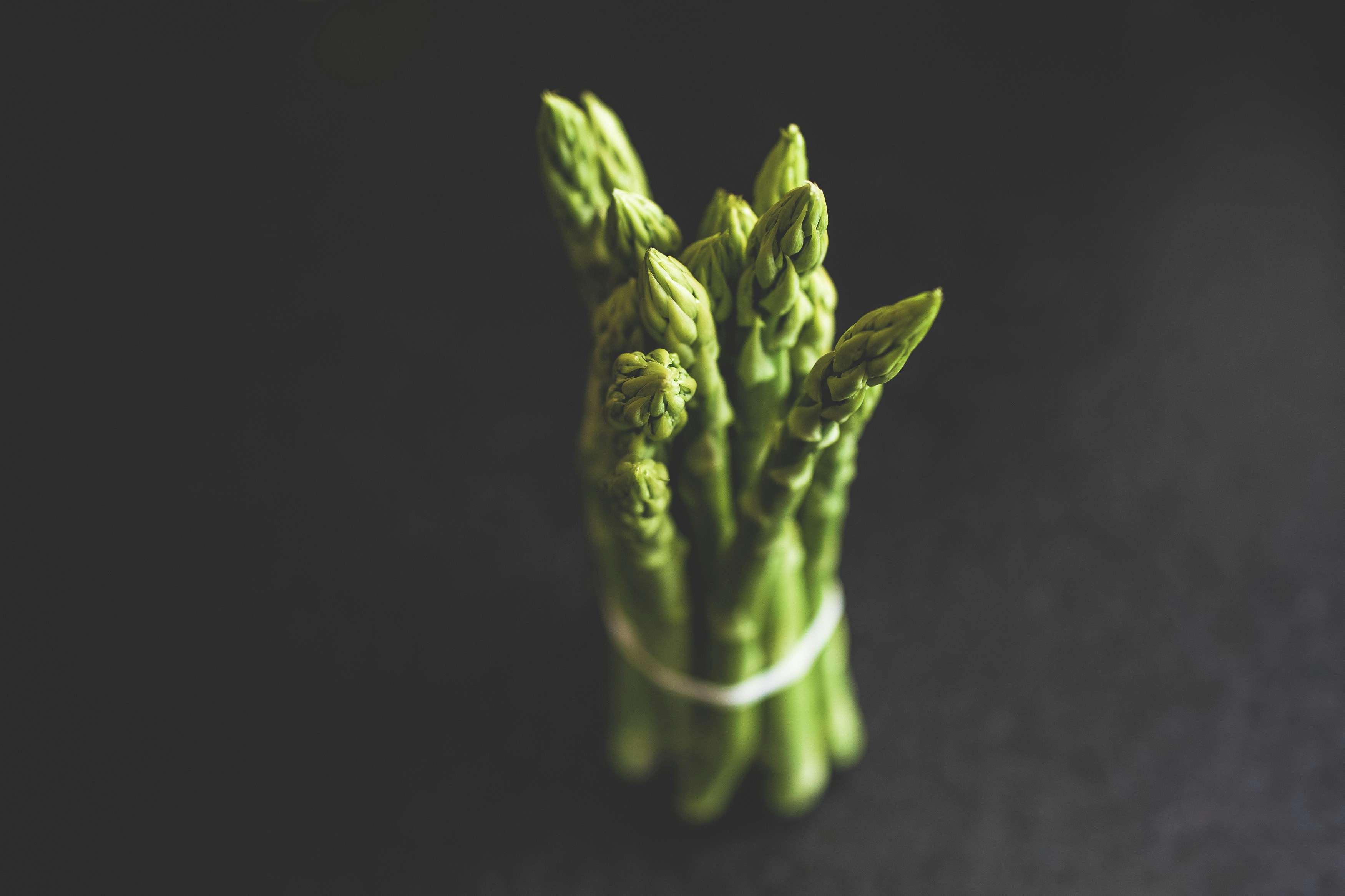 Fresh green bio quality asparagus from the local farmers market. Support your local farmers.