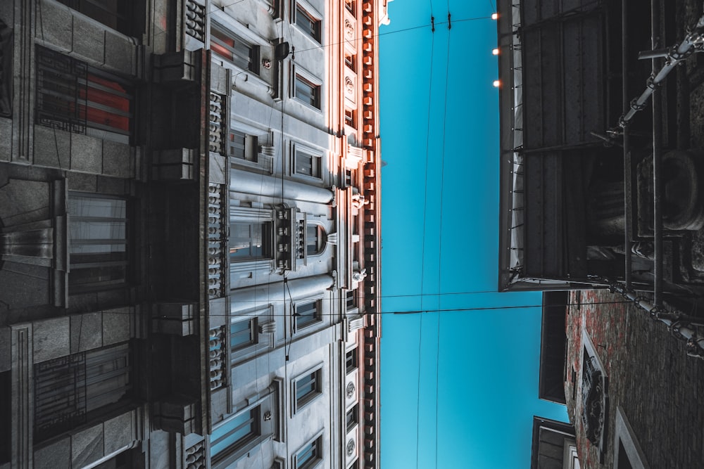 red and white concrete building