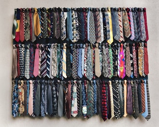 black white and red textile