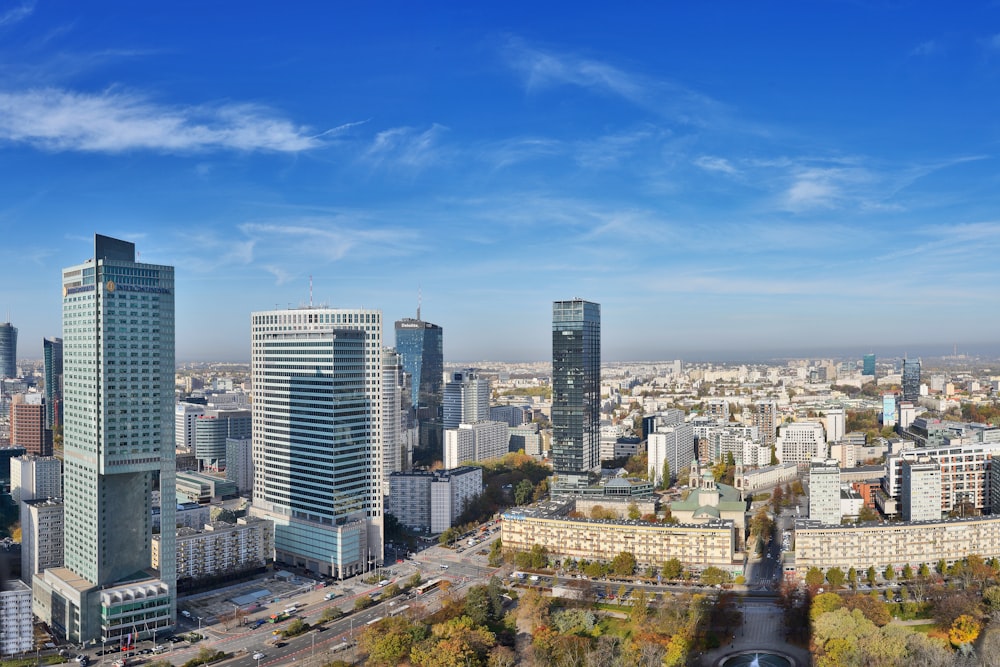 city skyline under blue sky during daytime