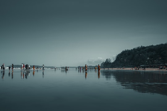 people on beach during daytime in Ganpatipule India