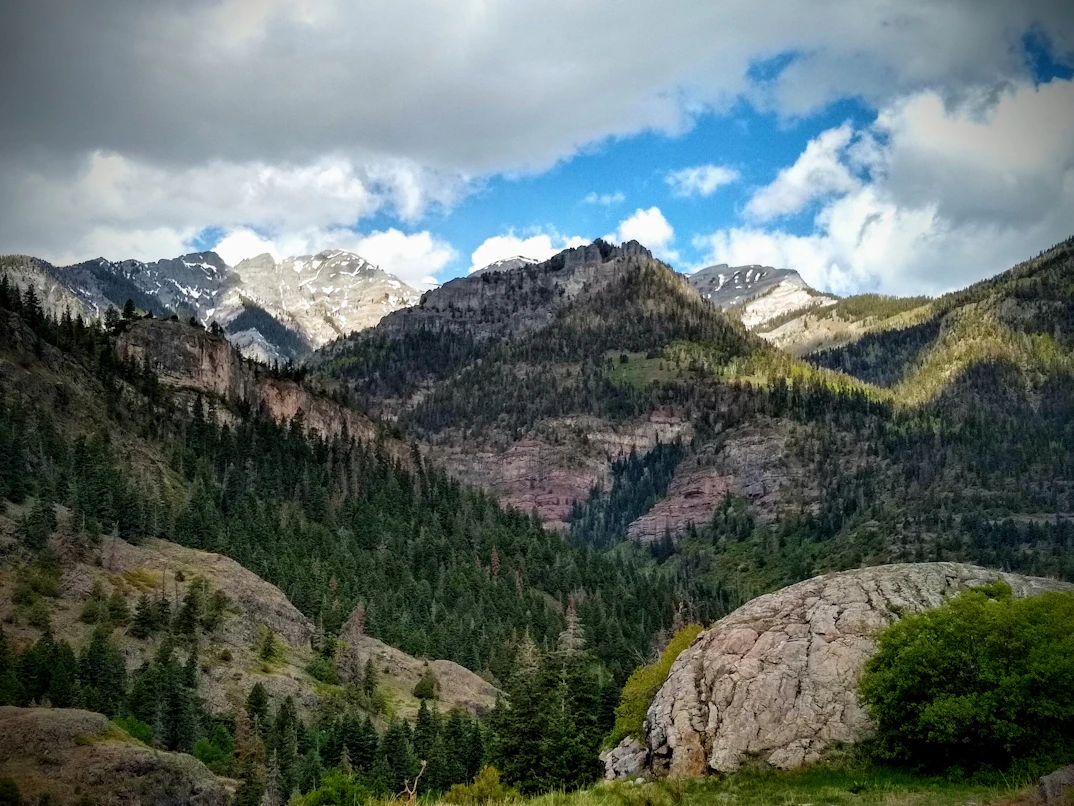 Snowcapped San Juan Mountains above Ouray, Colorado