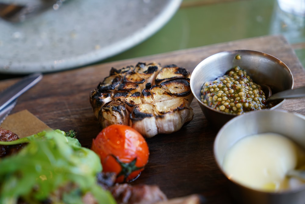 grilled fish on stainless steel tray