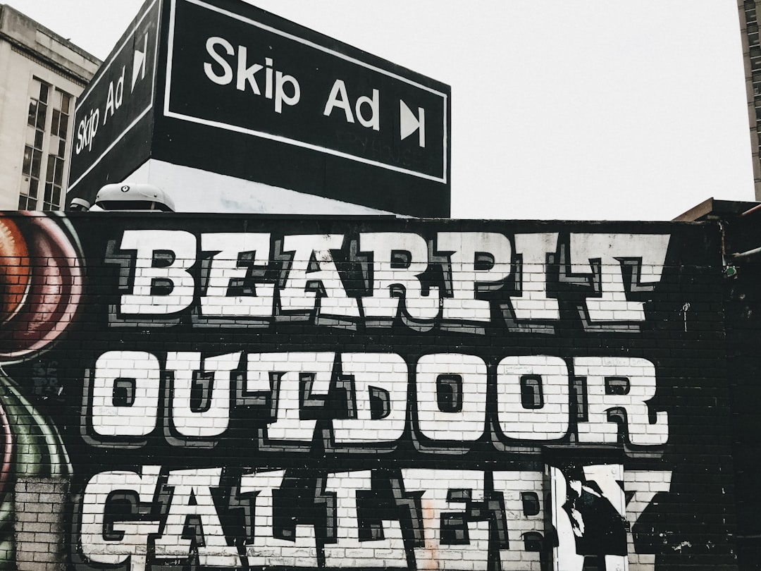 black and white wooden signage