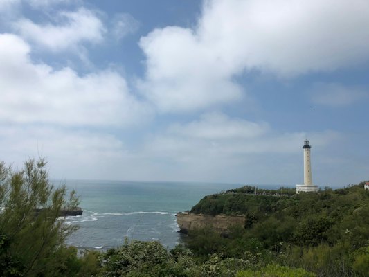 The lighthouse on its headland — Biarritz, France