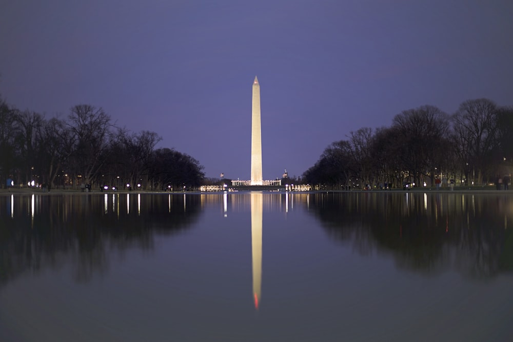 washington monument washington dc during night time