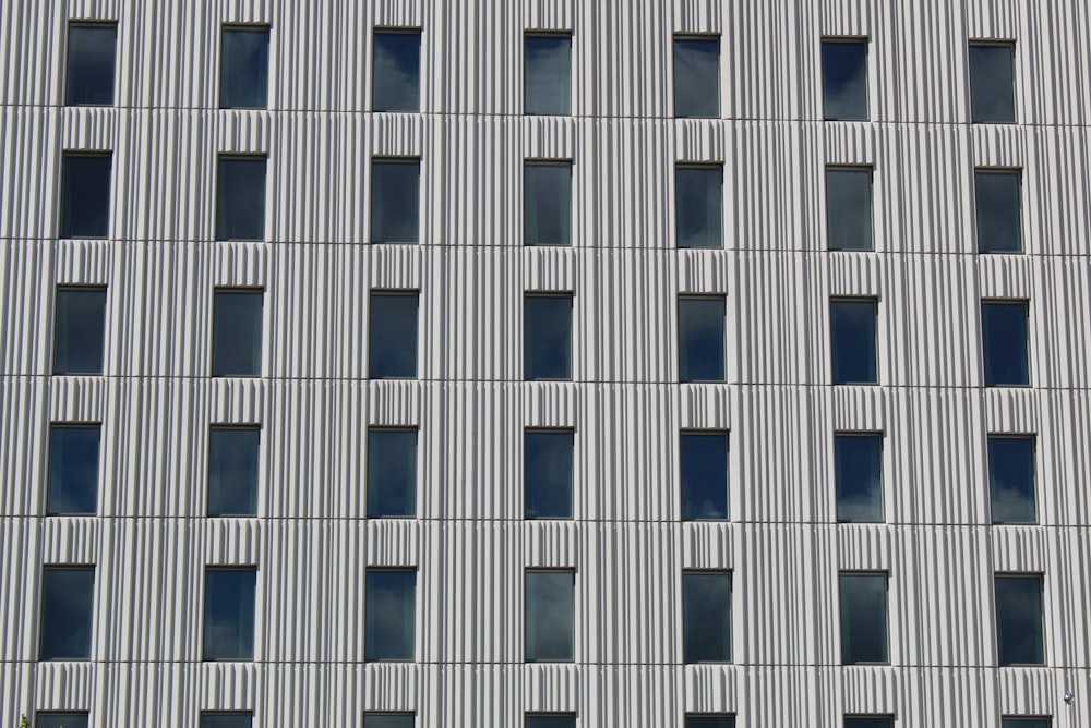 white and blue concrete building