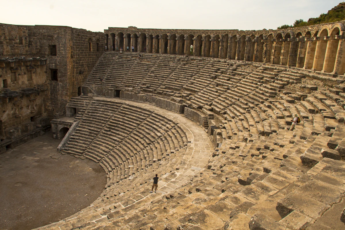 The Roman theatre at Aspendos, Turkey