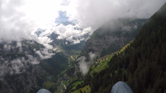 A breathtaking view of a Colombian landscape showcasing adventure tourism.