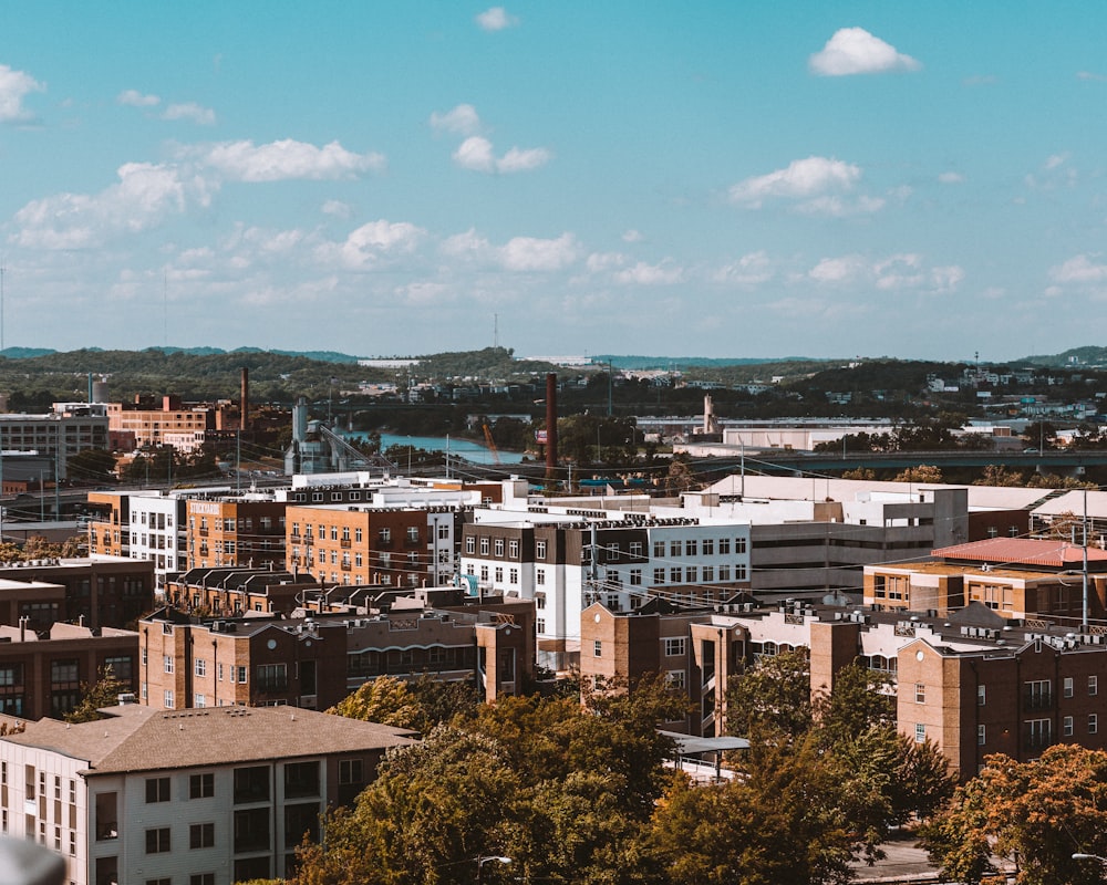 brown and white concrete buildings under blue sky during daytime