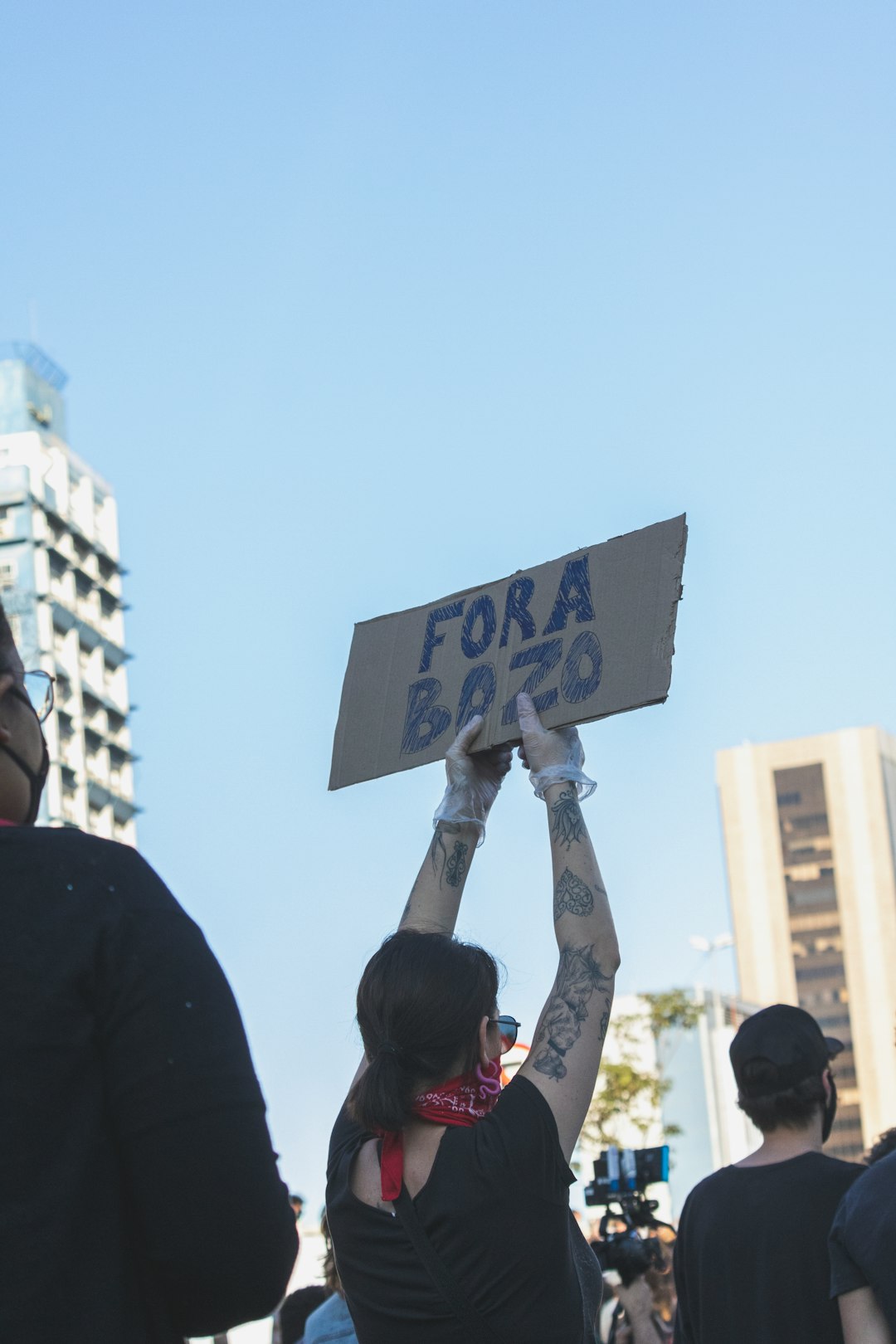 Protest against Brazil's President Jair Bolsonaro.