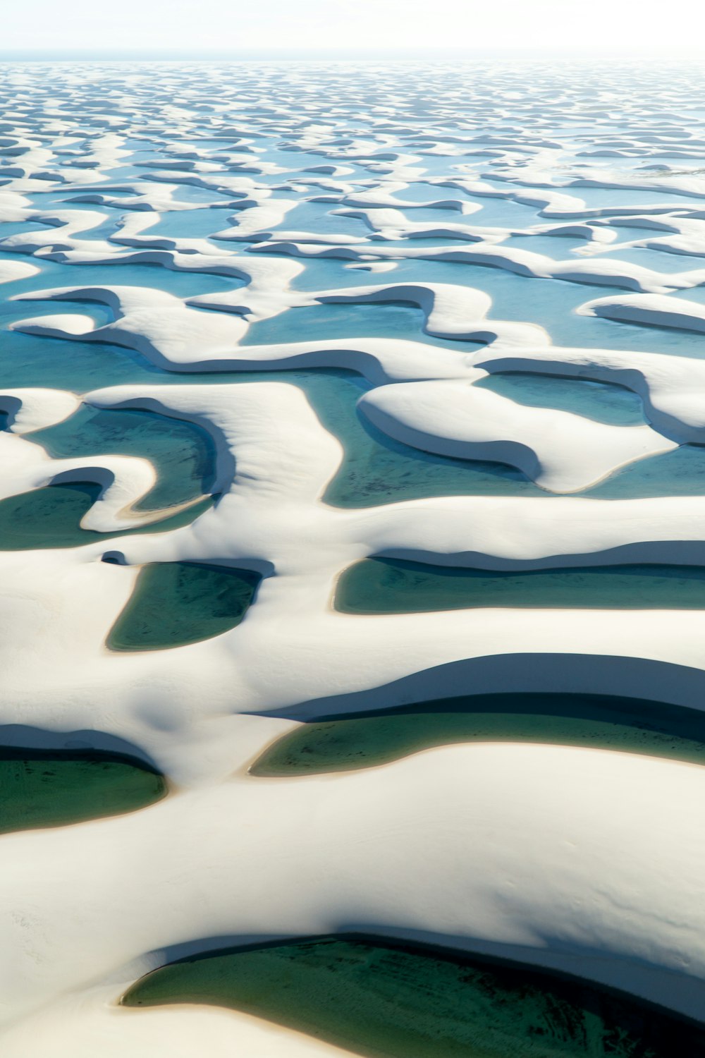 white and black stone on water