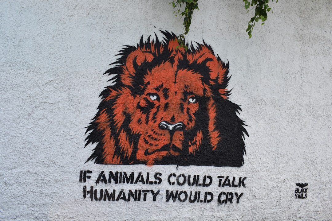brown lion head wall decor,