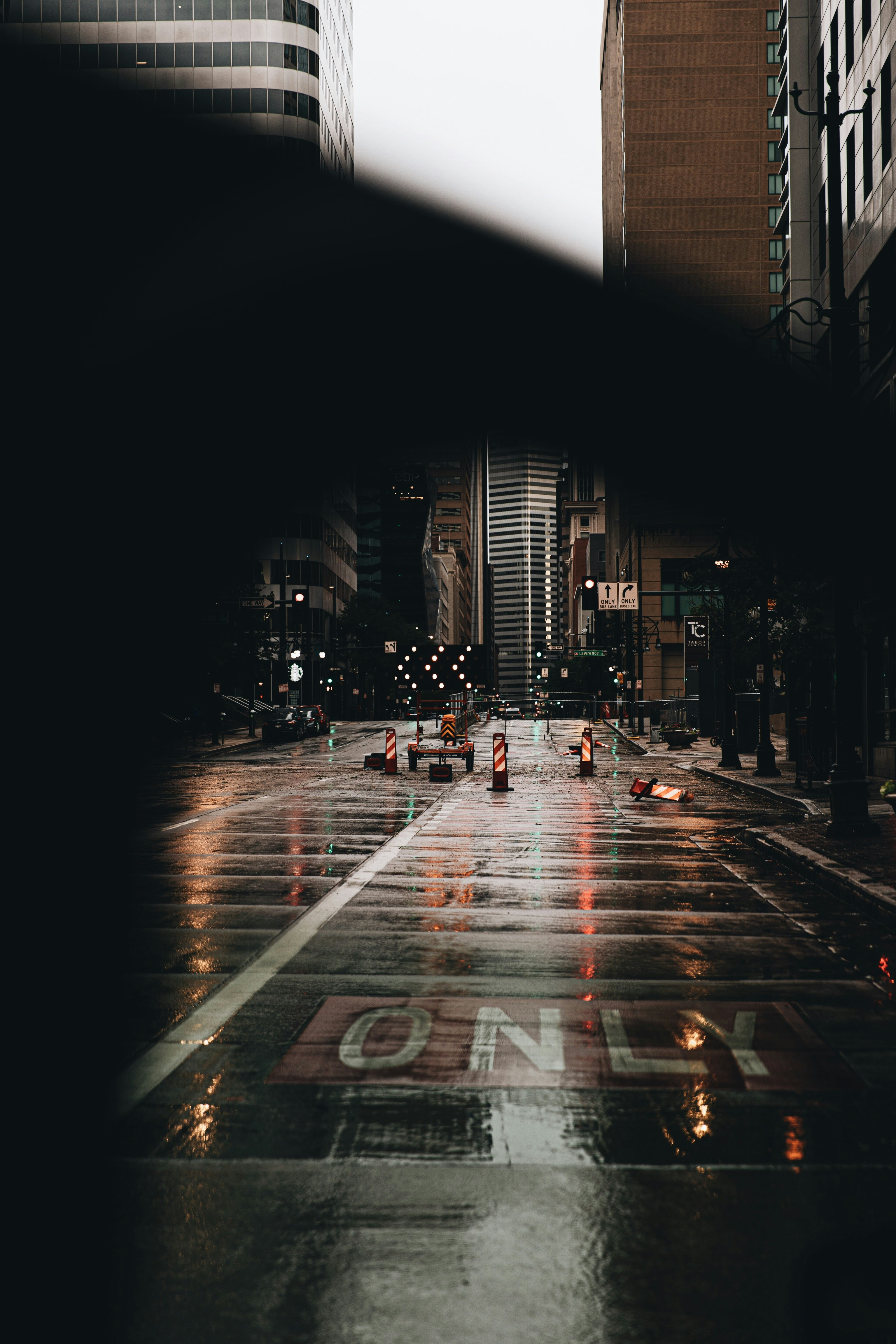 cars on road during night time