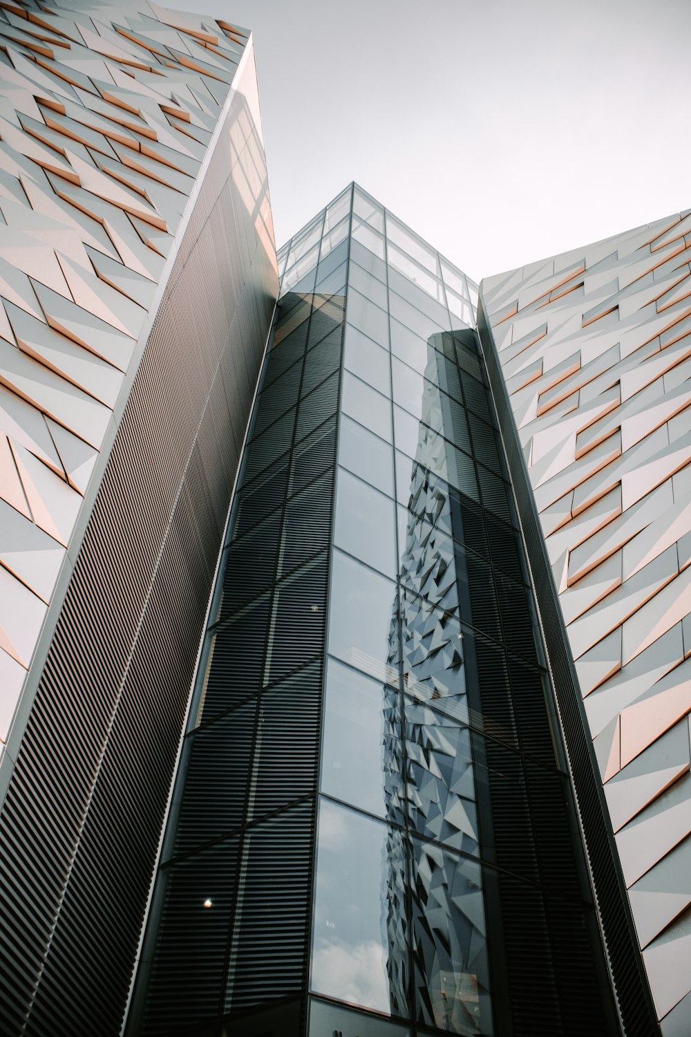 low angle photography of high rise building