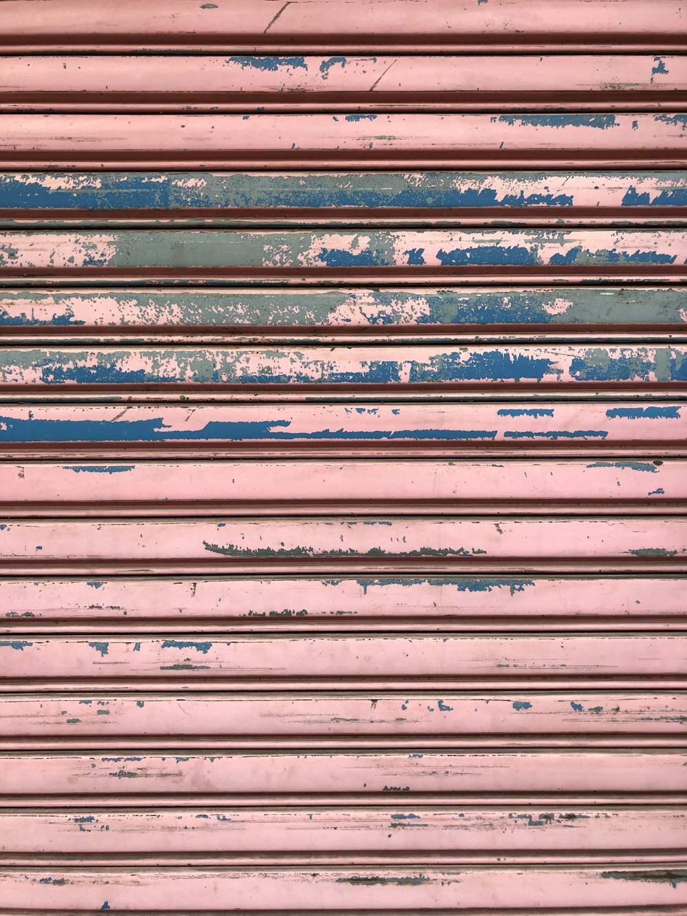 blue and white metal bars
