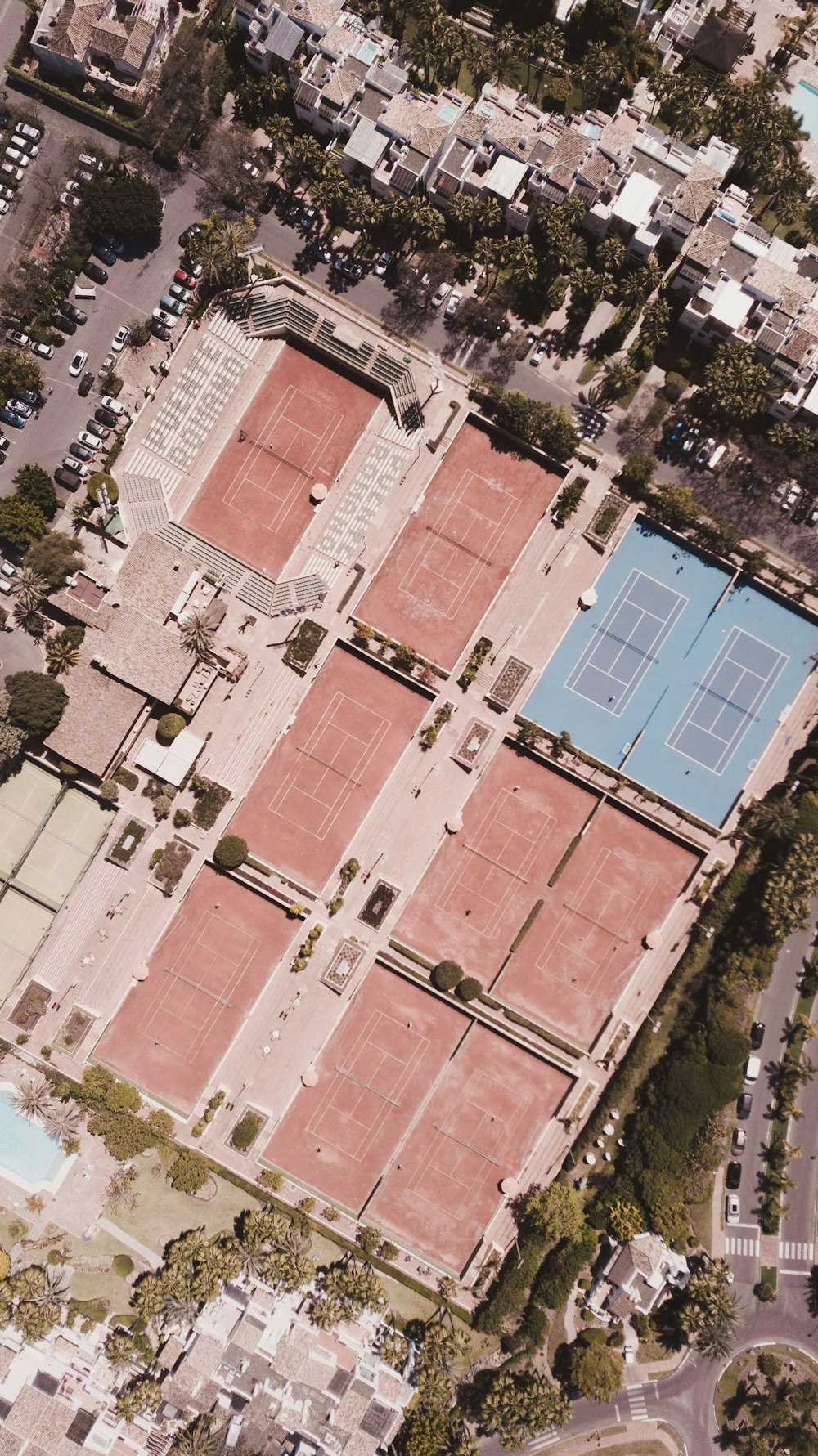 aerial view of brown and white concrete building during daytime