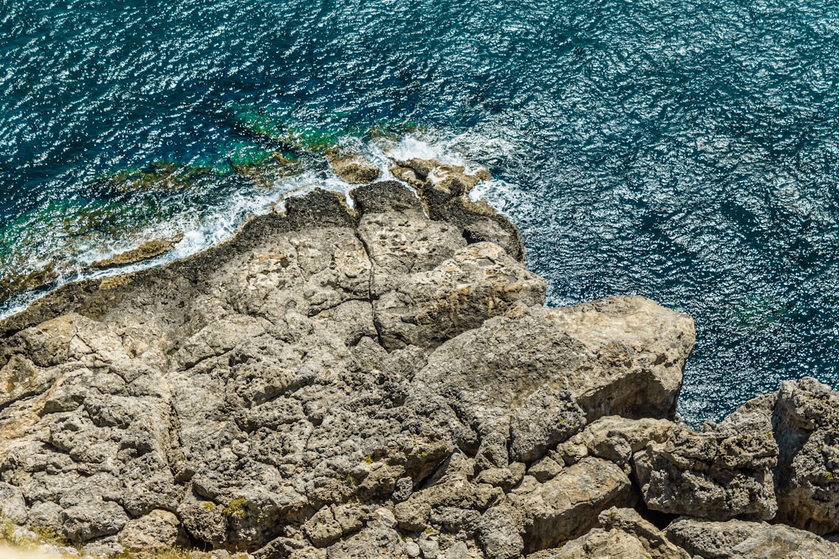 Rhodes September — empty Anthony Quinn Bay in autumn