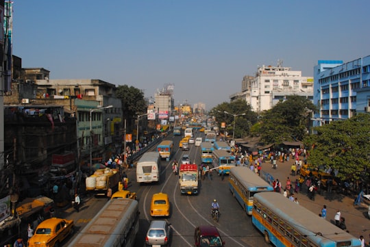 cars on road near buildings during daytime in Prachi Cinema India