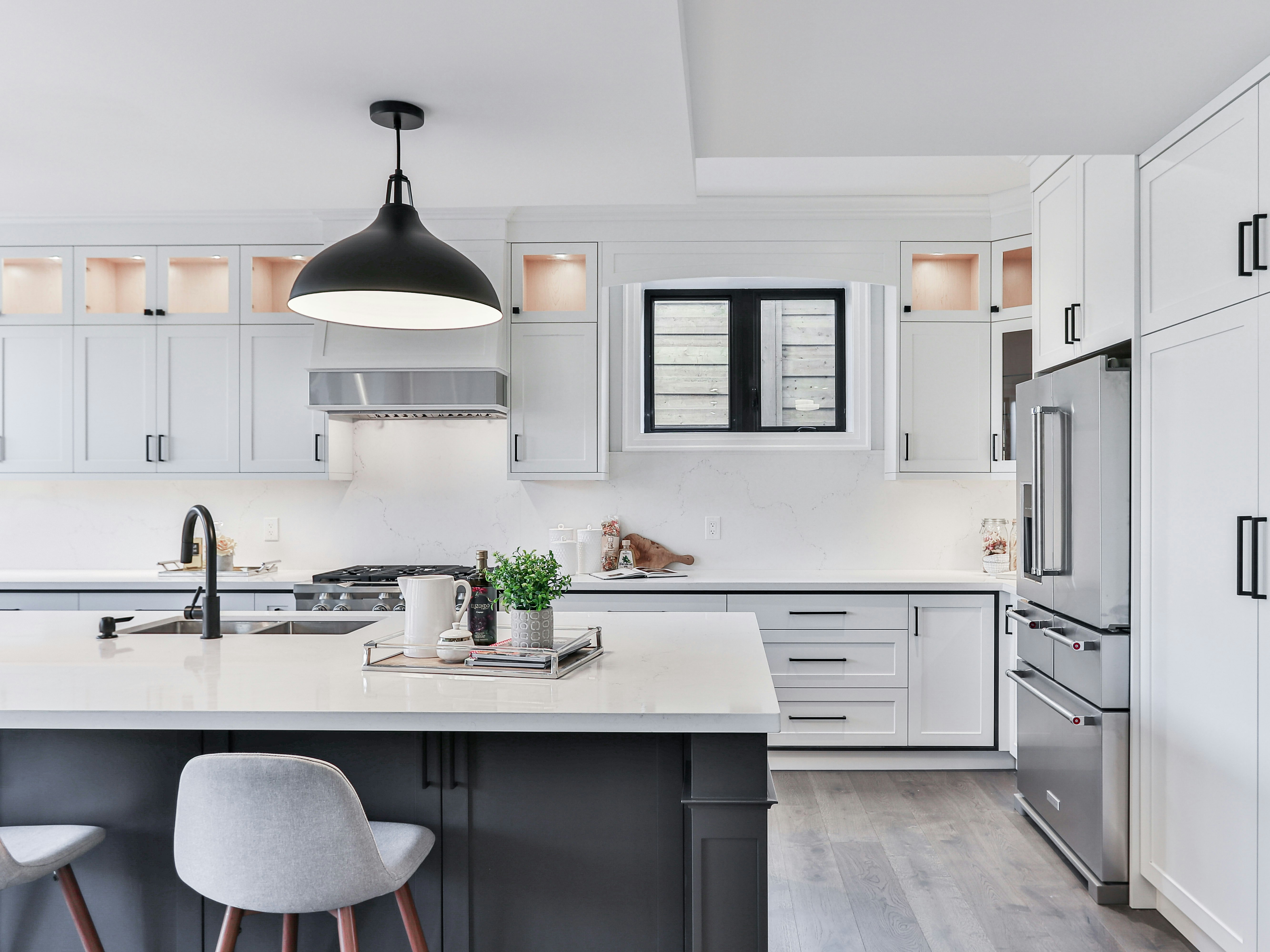 white wooden kitchen cabinet with sink and cabinet