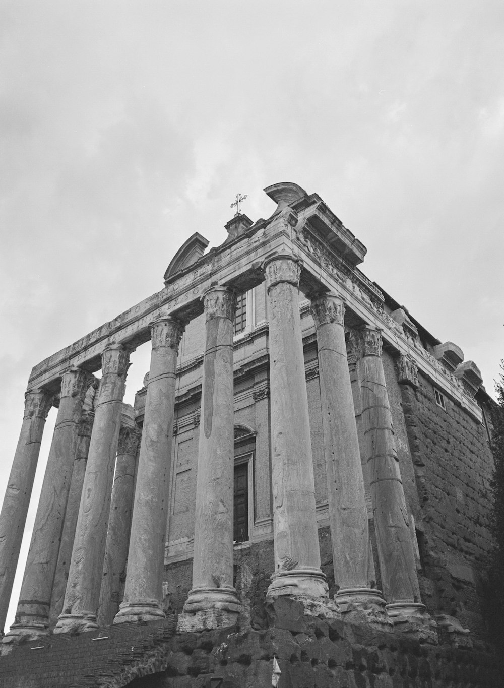 low angle photography of brown concrete building