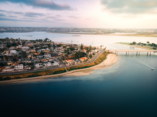 aerial view of city near body of water during daytime in San Diego United States