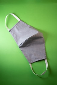 gray and white striped tote bag
