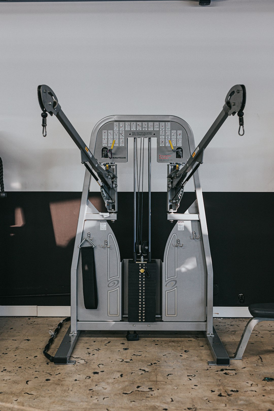 gray and black exercise equipment