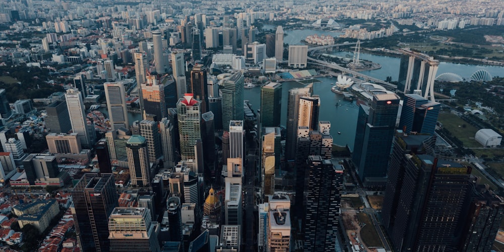 aerial view of city buildings during daytime