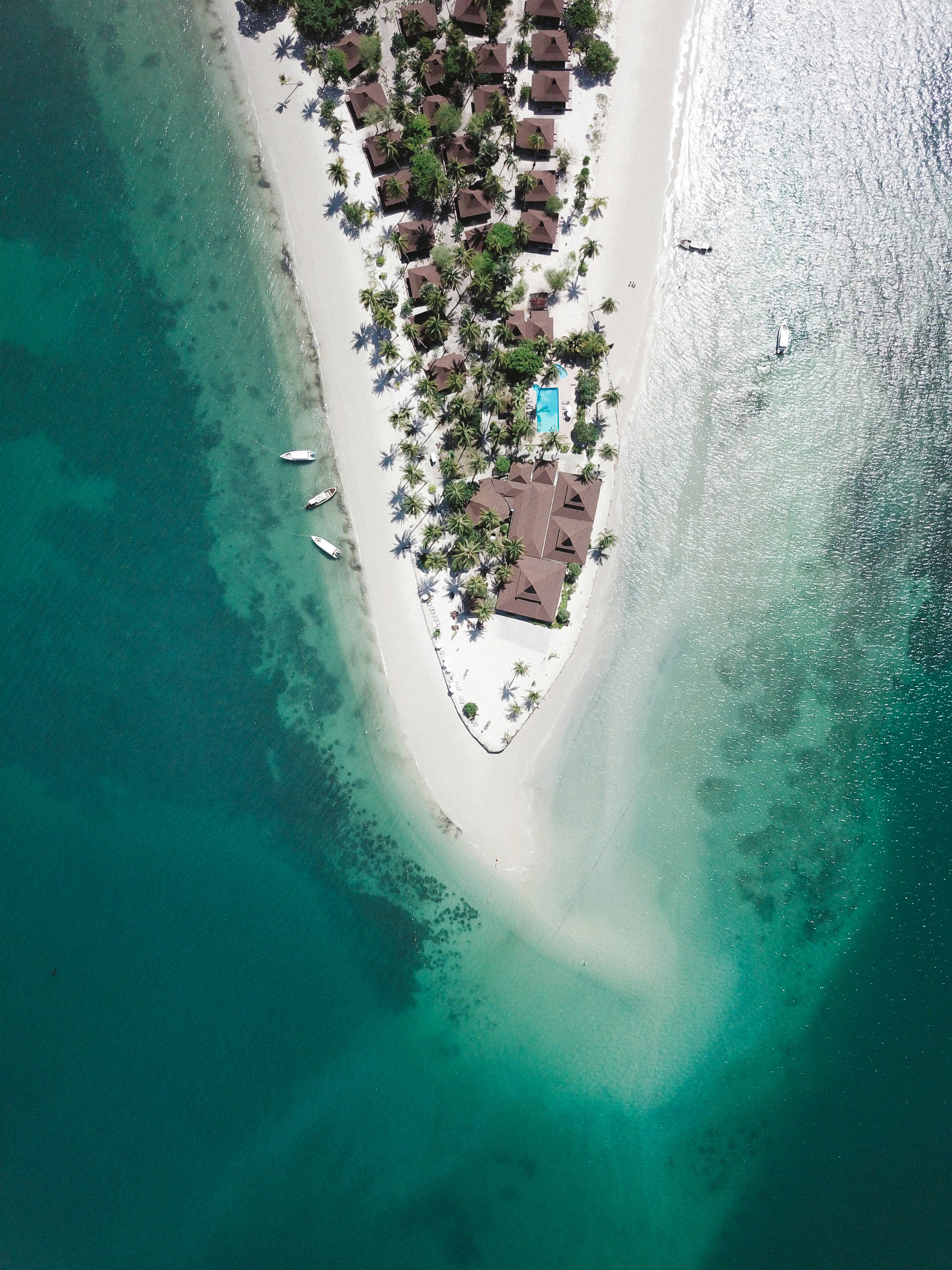 aerial view of beach during daytime